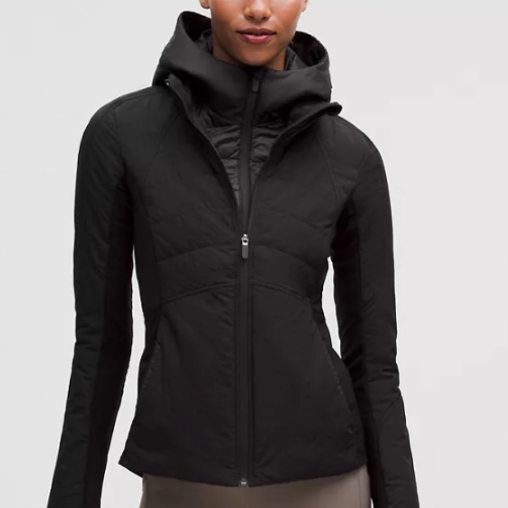 Lululemon Another Mile jacket, Black,  Size 12 EUC